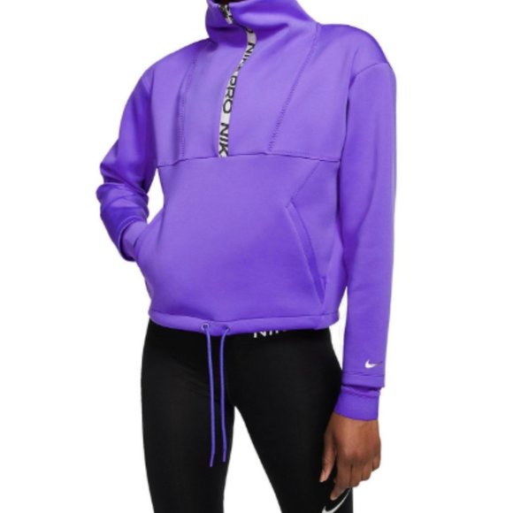 nike pro crop jacket